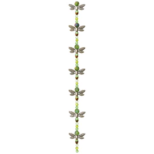 Silver & Green Dragonfly Mix Beads by Bead Landing™